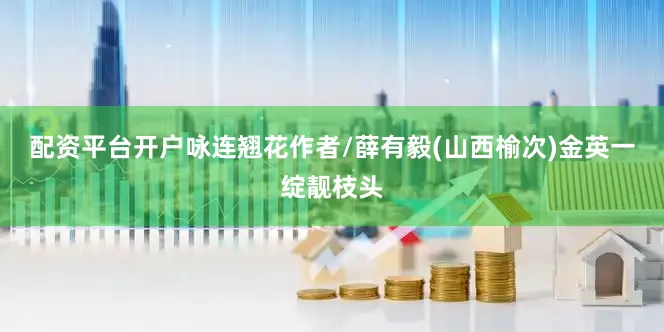 配资平台开户咏连翘花作者/薛有毅(山西榆次)金英一绽靓枝头