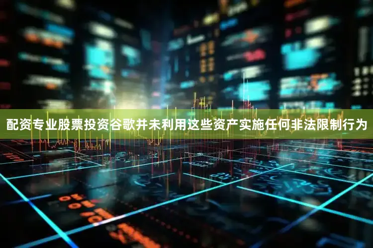 配资专业股票投资谷歌并未利用这些资产实施任何非法限制行为